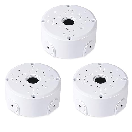Universal Security Camera Junction Box Plastic, Cable Management Box 3-Pack