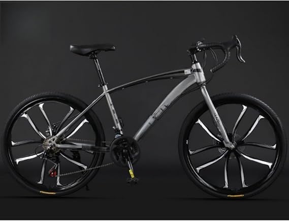 Road Bike, 700C, 21/24/27/30 Speed, Dual Disc Brake, Drop Handle, Light Weight, 330 lb Load Capacity, High Carbon Steel High Speed Racing Bike, Suitable for Both Men and Women
