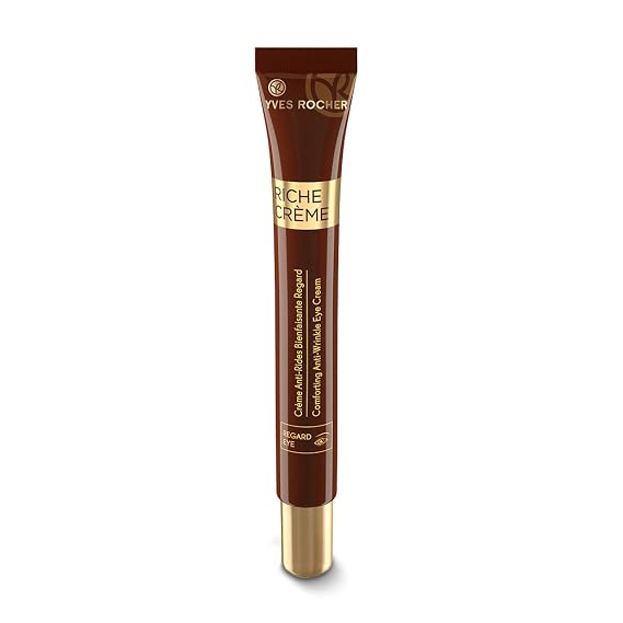 Yves Rocher Eye Cream Riche Creme Comforting Anti-wrinkle with precious oils, for Mature Skin + Dry skin, 14 ml tube
