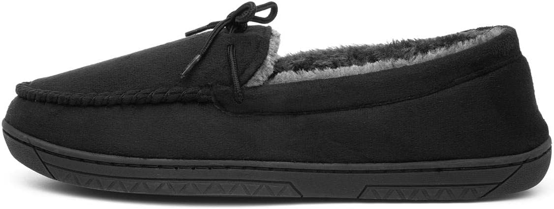 The Slipper Company Mens Moccasin Grey Slipper