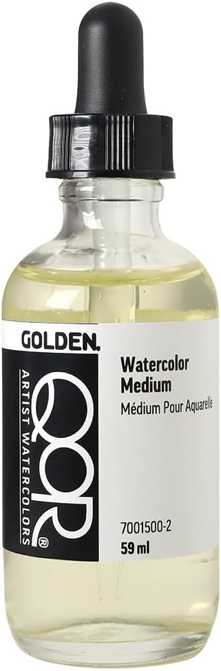 GOLDEN QoR Watercolor Medium, 2 oz. Jar, Professional Mediums & Grounds