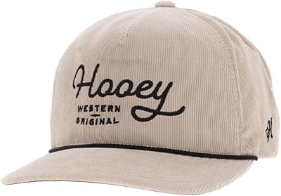 HOOEY OG Adjustable Snapback Hat - Trucker Hat for Men & Women with Mesh Back, 5 Panel Baseball Cap wRope Detail, OSFA