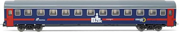 Lima HL4051 FS UIC-Z1 2nd Class Intercity Notte Basic Livery Blue with Model RailwayRolling Stock - Coaches