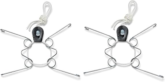 Plate Hangers for the Wall 2 Pack Heavy Duty Adjustable Holder, Small 9-13" | Adjustable stainless steel wire with silicone hooks, holds up to 8 lbs. Wall mount display for dishes and art and more!