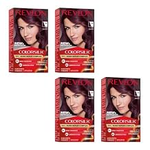 Revlon Colorsilk Haircolor 34, Deep Burgundy - 1 Ea, Pack of 4
