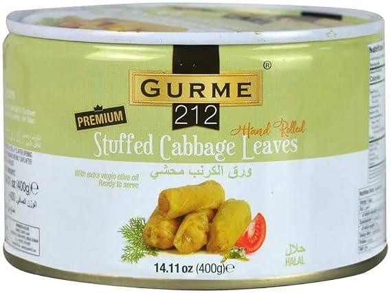 Stuffed Cabbage Leaves Gourmet212 14.11 Ounces | Ready to Serve, with Extra Virgin Olive Oil, All Natural, Kosher Certified (Star-K), Halal Certified