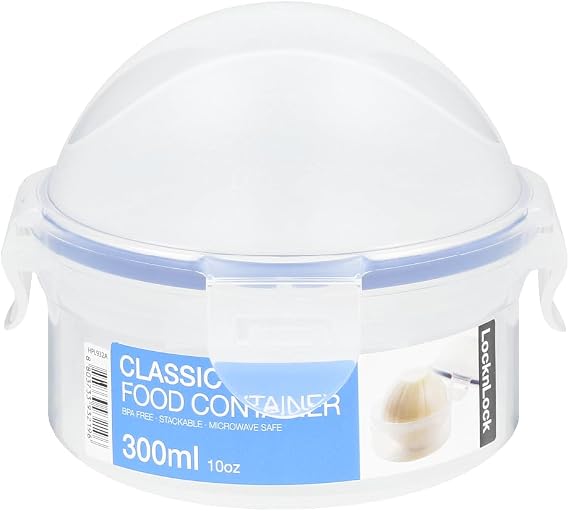 LocknLock Easy Essentials Food Storage lids/Airtight containers, BPA Free, Onion-10 oz, Clear