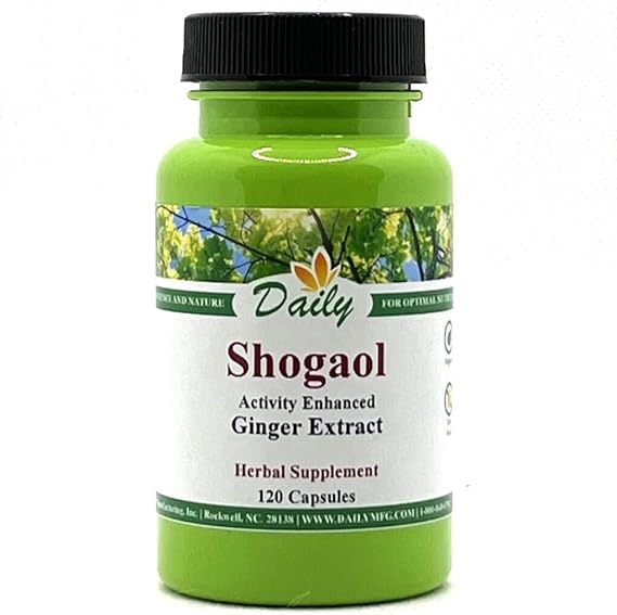Daily Manufacturing 6-Shogaol (derived from 6-gingerol, Non-GMO Ginger Extract) 120 Vegetarian Capsules