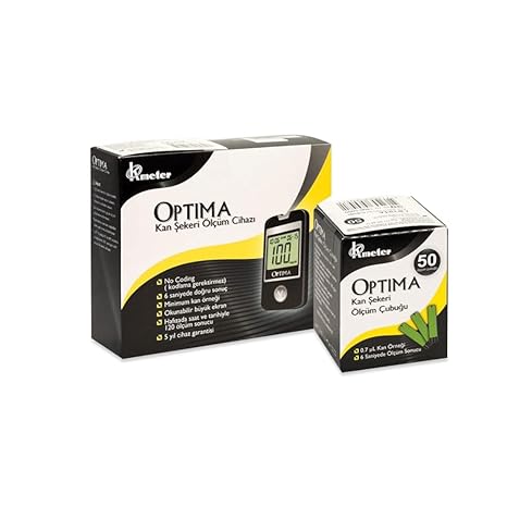 Optima Okmeter Glucose Meter + Measuring Strip 1 Box 50 Pieces
