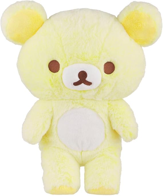 Rilakkuma San-X Original Long Pile Sherbet Series Plush - Yellow - 15-inch