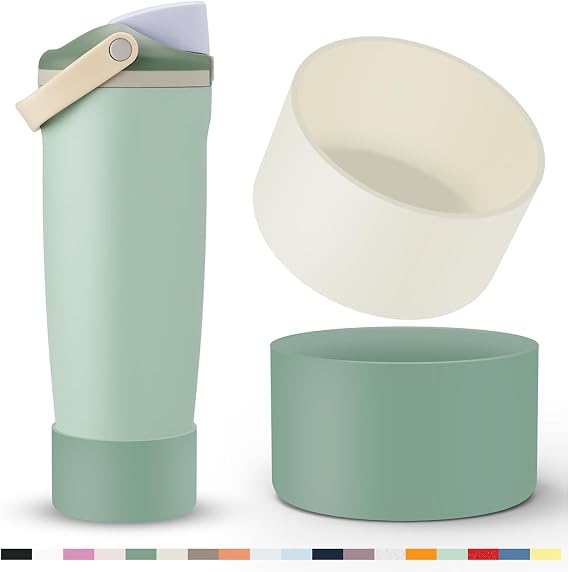 BonneChance 2 Pcs Silicone Boot for Owala 40oz & 30oz FreeSip Sway Tumblers, Protective Bottom Bumper Anti-Slip Sleeve Accessories for FreeSip Sway Water Bottles, Dishwasher Safe and BPA Free