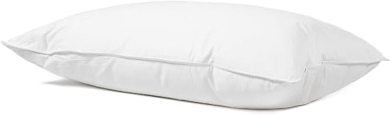 Premier Firm Down and Feather Pillow, Ideal Support for Side Sleepers, Standard Size, White