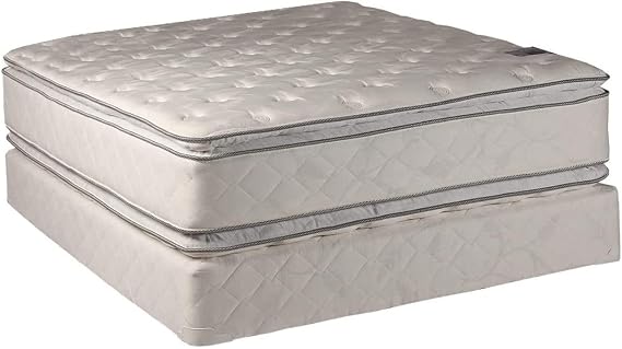 DS Solutions USA Hollywood Gentle Plush Two-Sided Queen Size Mattress Set with Metal Bed Frame - PillowTop, Spine Support, Sleep System with Enhanced Cushion Support, Longlasting