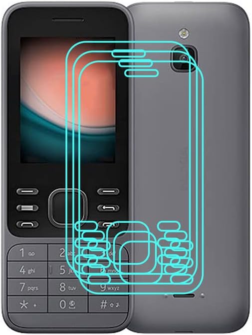 [3 Pack] Screen Protector Compatible with Nokia 6300 4G (2.4"), [Fingerprint Support] [Anti-Scratch] [Bubble Free] HD Clear Tempered Glass Screen Protector for Nokia 6300 4G.