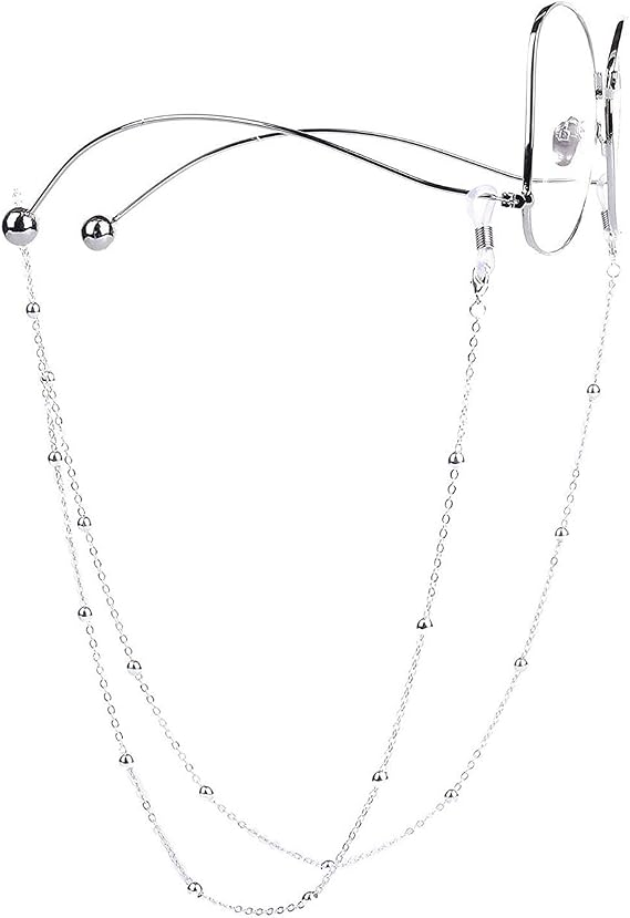 LANG XUAN Pearl Eyeglass Chains Glasses Reading Eyeglasses Holder Strap Cords Lanyards - Eyewear Retainer for Women