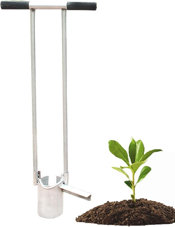 Bulb Planter Set, Garden Tool Bulb Planter Weeder Soil Sampler Sod Plugger Flower Planting Lawn Tool Enhanced Bottom Edge for Easier Penetration for Radish Lettuce Beets