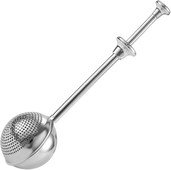 Telescopic Flour Dispenser Powder Spreader Manual Flour Sieve Baking Tool Stainless Steel Kitchen Essential Sugar Duster Powder Shaker Pastry Cake Decor Tool