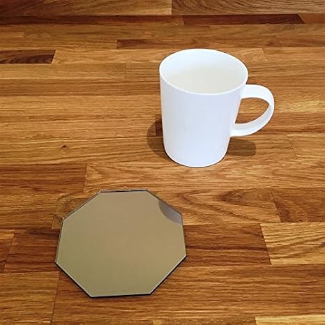 Octagonal Coaster Set - Bronze Mirror - Set of 6