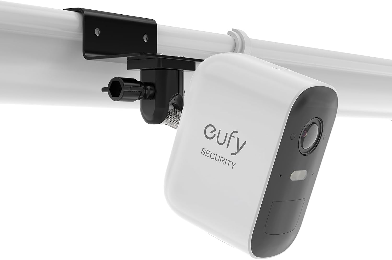 HOLACA Gutter Mount Compatible with Eufycam 122C2C Pro33CE, Arl o Pro 234Ultra 1&amp;2Essential Surveillance Cameras, and Other Cameras with 14" Thread, Black | 1PCS