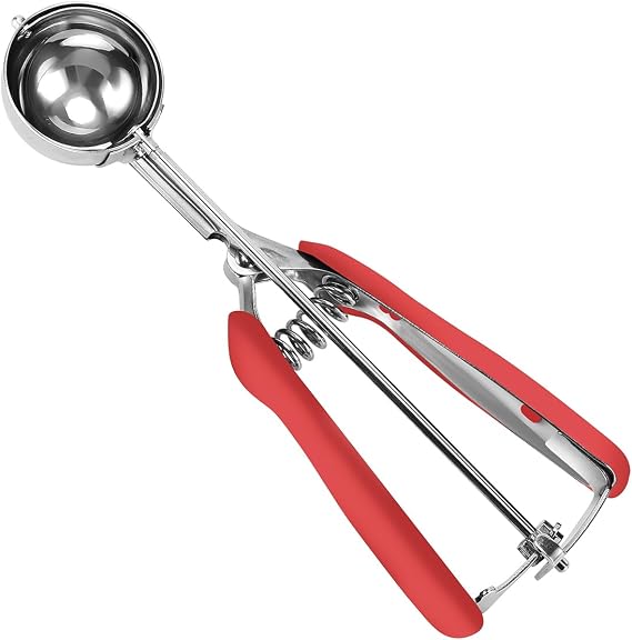 HOMURE H Medium Cookie Scoop, 2 Tbsp, Red, 18/8 Stainless Steel, 1 Count