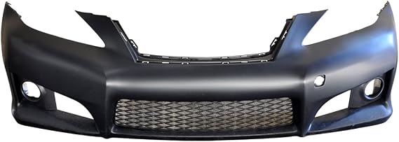 Fit 2006-2008 Lexus IS-Series Front Bumper Cover ISF Style | IKON MOTORSPORTS, IS250 IS350 PP Black Front Bumper Guard Conversion Cover No PDC, 2007