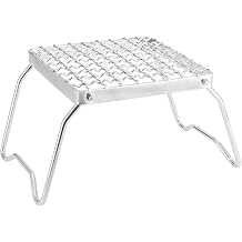 Foldable Stemmed Camping Grill Stainless Steel Grill Great Gas Stove Campfire Stand Portable Grill Grid for Backpacking