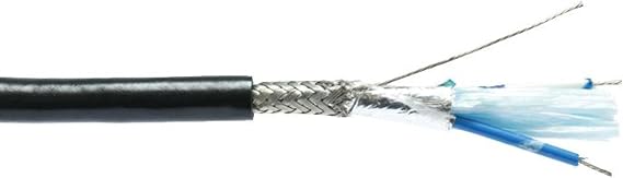 BELDEN 3106A 010500 Cable, SHLD MULTIPR, 1PR/1COND, 22AWG, 500FT, 300V, BLK