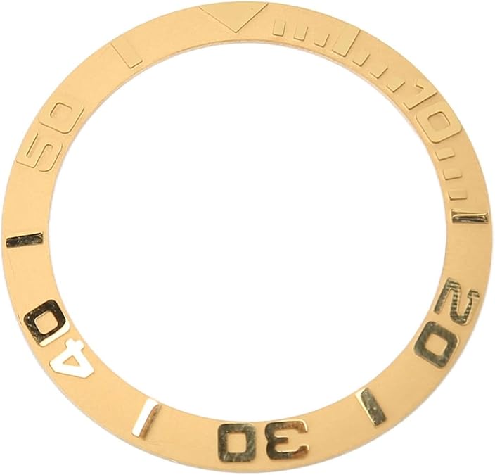 Ceramic Bezel with Raised Lettering 38x30.6mm Outer Ring for Watch Modding Repair Watch Bezel Replacement Repair Tools & Kits