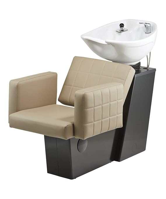 Pibbs 5221 Matera Backwash Shampoo Unit with Tilting Porcelain Bowl