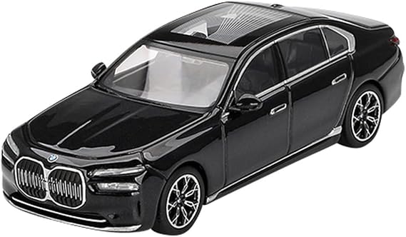 MINI GT i7 xDrive60 Black Sapphire Limited Edition 1/64 Diecast Model Car MGT00802