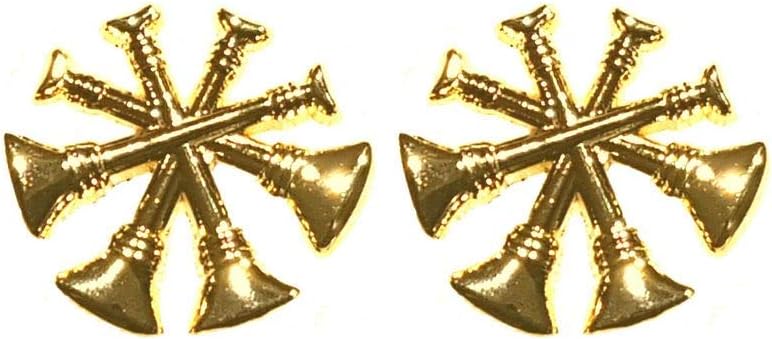 Firefighter Rank Lapel Pin Gold 4 Bugles Fire Insignia Uniform - A 114