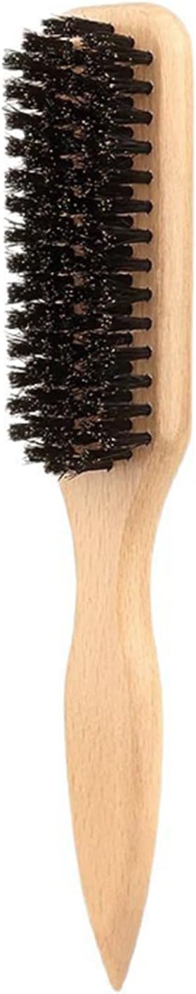 Boar Bristle Slick Back Hair Brush,Boar Brush,Smoothing Brushs, Smoothing Hair Brushes Reducing Hairs Breakage Backcombing & Teasing Hairbrush with Wide Rat Tail, and Teasing Men Women
