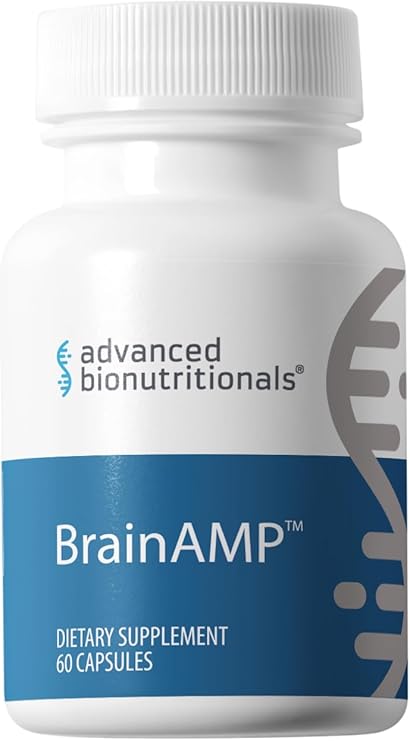 BrainAMPTM Nootropic Energy for Focus, Memory & Clarity | Clean Alertness with Paraxanthine (No Jitters) | Supports Productivity with Alpha-GPC, Tyrosine, CognatIQ, Lutein & Salidroside | 60 Caps