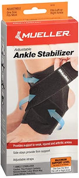 Mueller Adjustable Ankle Stabilizer One Size #6518-1 ea., Pack of 2