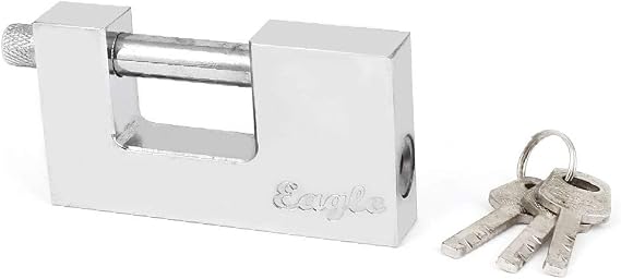 New Lon0167 Container Garage Featured Shed Chain Shackle reliable efficacy Lock Security Shutter Padlock 90mm w 3 Keys(id:7b5 42 cf dad)