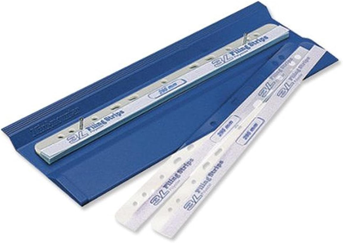 3L Filing Strips Polyester Self-Adhesive 295mm for A4 Ref 8804-100 [Pack of 100], Clear