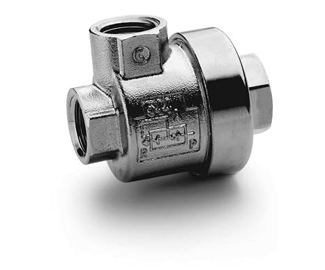 CAMOZZI SCS-668-06 .2-10 BAR Operating Pressure, 1/8 NPT, 800 NL/MIN Flow Rate, Shuttle Valve