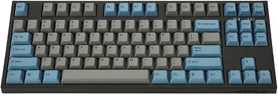 Leopold NP750RBT Bluetooth Grey/Blue Wireless Double Shot PBT Mechanical Keyboard (Cherry MX Red)