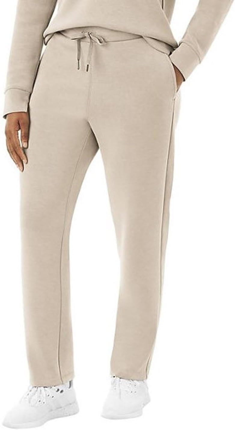 Members Mark Womens Moisture Wicking Straight Leg Pant US, Alpha, X-Large, Regular, Regular, Almond