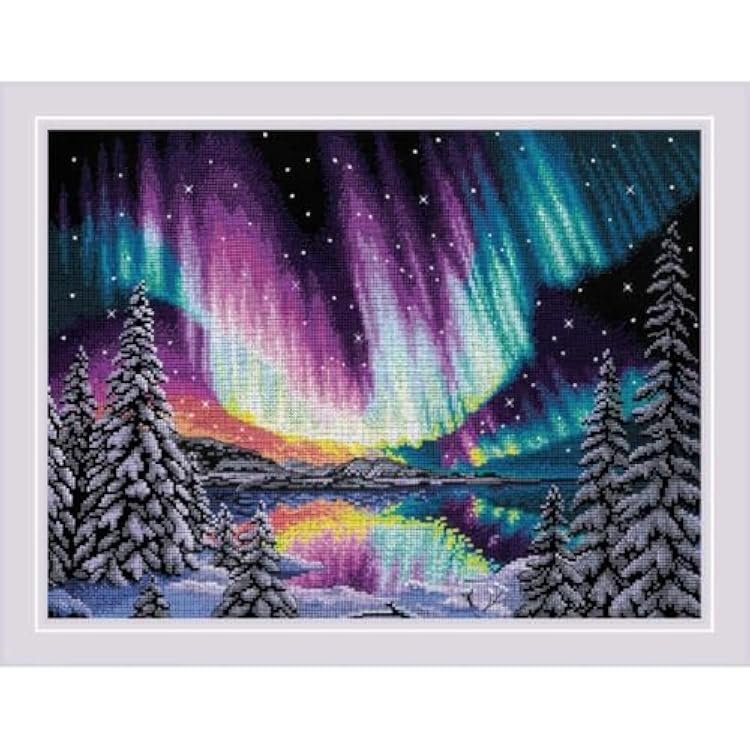 RIOLIS - Northern Fairytale 2038, Cross Stitch Kits 1534x1134, Cross Stitch Kits for Beginners & Advanced, Crossstitching Kits Adult, Counted Stitching Kits, Embroidery Kit