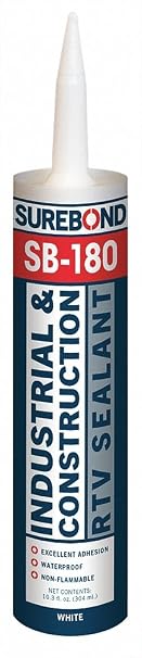RTV Silicone Sealant, White, 10.3 oz.