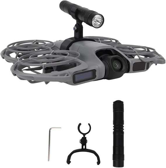 Drone Night Light for DJI Neo 2, Search Light Night Flight Light Warning Light with Fixed Mounting Bracket Accessories