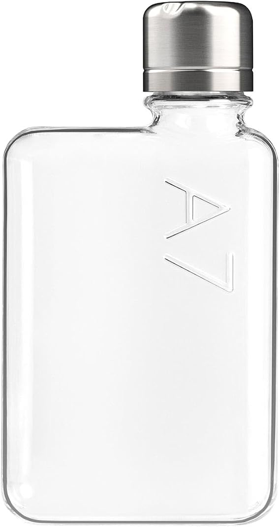 memobottle A7 6oz / 180ml - Slim & flat water bottle designed to fit in your bag - BPA-Free Tritan