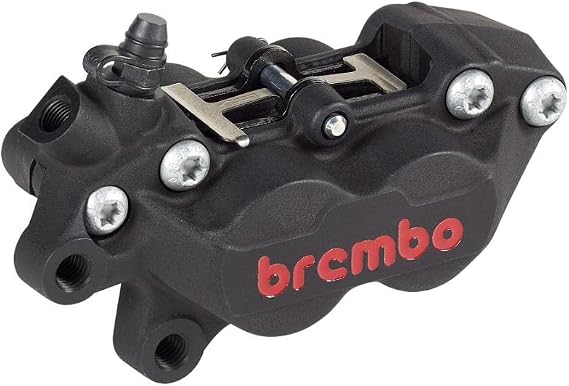 Brembo P4-40C Axial 4P Caliper Left 40mm Black/Red Logo 20.5165.78