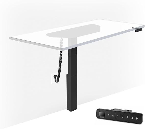 UPLIFT DESK Wall Mounted Desk Frame, Advanced Keypad (Black)
