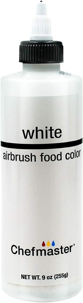 Chefmaster Airbrush Spray Food Color, 9-Ounce, White