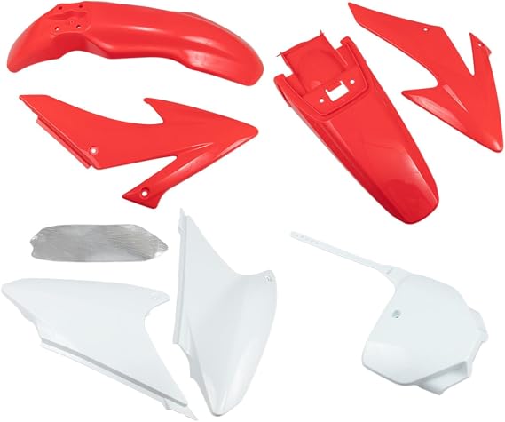 UFO Complete Red/White Plastics Body Kit (HOKIT117@999)
