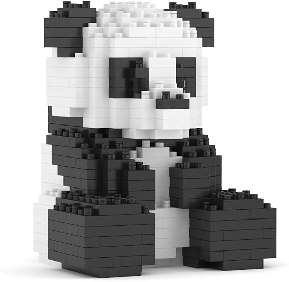 JEKCA Panda Mini 01S | Mini Animal Plastic Building Blocks | Age 14+