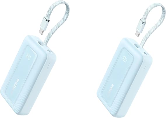 Anker 30W&45W 20,000mAh Power Bank with Built-in USB-C Cable (Bundle)