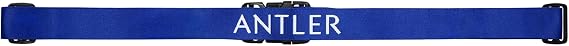 Antler Adjustable Hardside Luggage Strap, Cobalt Blue, 67x1.4 | Heavy duty polyester webbing suitcase belt featuring secure adjustable buckle, easy suitcase ID, and color contrast design.